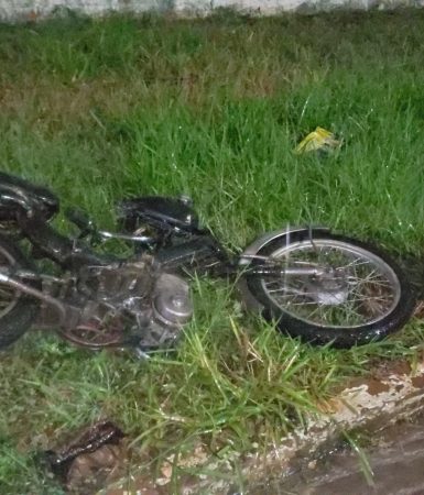 Imagem referente a Motociclista fica ferido em acidente no Pioneiros Catarinenses