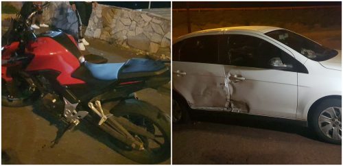 Imagem referente a Motociclista fica ferido em acidente no Trevo do 14 de Novembro