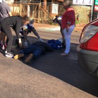 Imagem referente a Motociclista fica ferido em acidente na Rua Pio XII