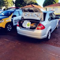Imagem referente a Ford Fiesta vindo do Paraguai é apreendido com carga ilícita