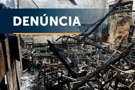 Imagem referente a MPPR oferece denúncia contra homem que incendiou colégio estadual em Itaúna do Sul por ciúmes da namorada