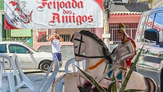 Devotos de São Jorge fazem feijoada no Rio para comemorar dia do santo