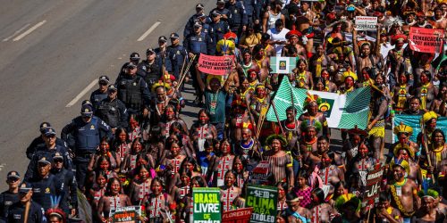 Imagem referente a Indígenas em Brasília divulgam reivindicações aos Três Poderes