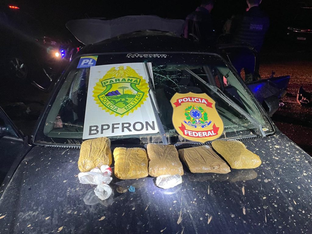 PF de Cascavel e BPFron apreendem cocaína após perseguição na BR-163
