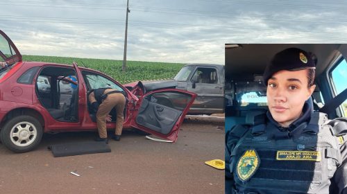 Policial Militar morre em grave acidente entre carro e caminhonete