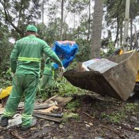 Imagem referente a Prefeitura de Curitiba recolhe resíduos descartados irregularmente no Alto Boqueirão