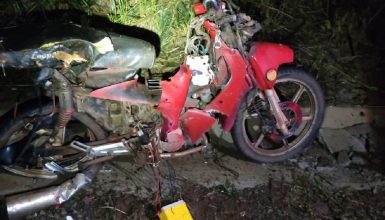 Imagem referente a Motociclista morre na PR-495 e condutor envolvido no acidente foge do local em Missal