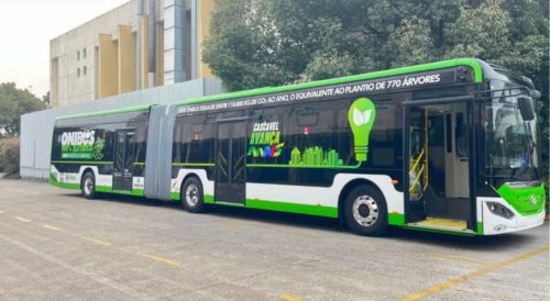 Imagem referente a Nova frota de ônibus elétricos de Cascavel da fabricante chinesa Higer acaba de chegar ao Brasil