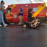 Imagem referente a Mais um acidente é registrado na Avenida Rocha Pombo; Homem fica ferido
