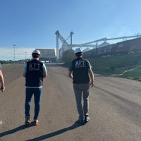 Imagem referente a Fiscalização no porto seco de Cascavel verifica condições de segurança dos trabalhadores de silos
