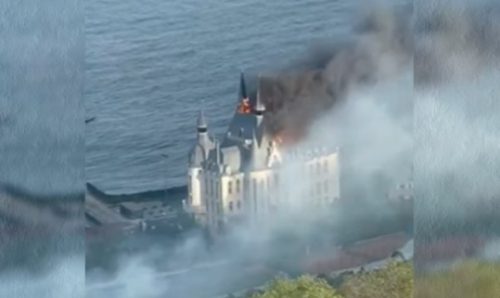 Imagem referente a “Castelo de Harry Potter” é atingido por míssil russo e 5 pessoas morrem