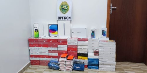 Imagem referente a Cerca de R$ 250 mil em mercadorias do Paraguai apreendidas pelo BPFron são encaminhadas à RF de Cascavel