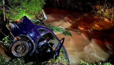 Imagem referente a Tragédia: Motorista perde a vida após cair com carro em rio