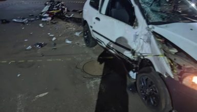Imagem referente a Em tragédia em Marechal, motociclista perde a vida e motorista é preso