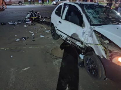Imagem referente a Em tragédia em Marechal, motociclista perde a vida e motorista é preso