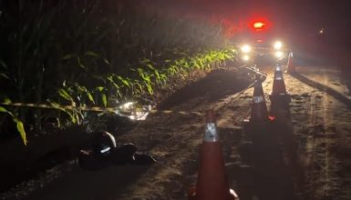 Imagem referente a Homem morre após sofrer queda de motocicleta em estrada rural no Paraná