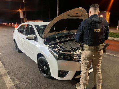 Imagem referente a Carro roubado em 2019 é recuperado em Guarapuava