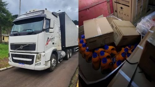 Imagem referente a Caminhão de doações para o Rio Grande do Sul é roubado no Paraná