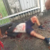 Imagem referente a Ensanguentado! homem é encontrado ferido em calçada de colégio 