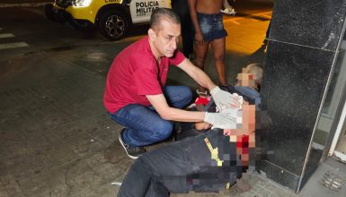Imagem referente a Homem socorrido com ferimentos grave após ser esfaqueado na Praça Raposo Tavares