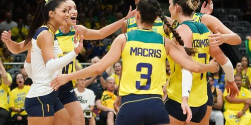Imagem referente a Brasil derrota Canadá na estreia da Liga das Nações Feminina