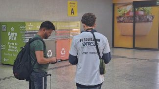 Amep realiza pesquisa sobre o VLT Metropolitano com usuários do Aeroporto Afonso Pena