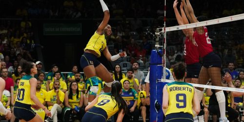 Imagem referente a Brasil derrota EUA por 3 sets a 1 na Liga das Nações Feminina