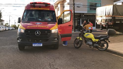 Imagem referente a Motociclista fica ferido em acidente no Bairro Maria Luiza