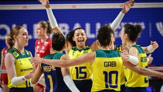Brasil vira sobre Polônia e vai às quartas da Liga das Nações Feminina