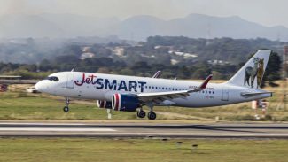 Curitiba recebe primeiro voo direto de Santiago, no Chile, da companhia JetSmart