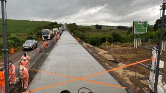 Estado executa rodovia em concreto no Sudoeste e grandes obras na RMC e Londrina