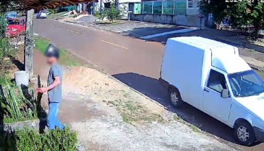 Imagem referente a Câmera mostra arremesso de eletrônico durante entrega em Cascavel