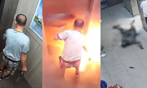 Imagem referente a Homem morre carbonizado após explosão em elevador; veja vídeo!