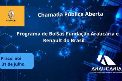 Imagem referente a Fundação Araucária e Renault vão investir R$ 1,4 milhão em 114 bolsas de pesquisa