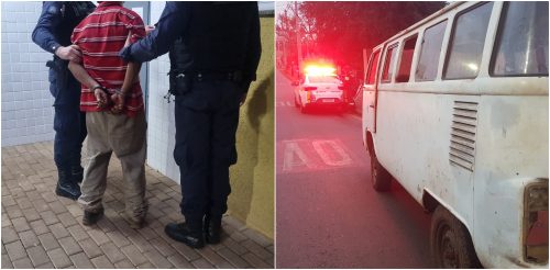 Sextou! motorista de Kombi embriagado e sem carteira é preso após realizar manobras perigosas