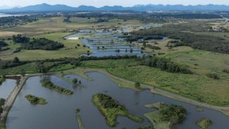 Reservatório natural da Sanepar nas cavas do Iguaçu armazena 2 bilhões de litros de água