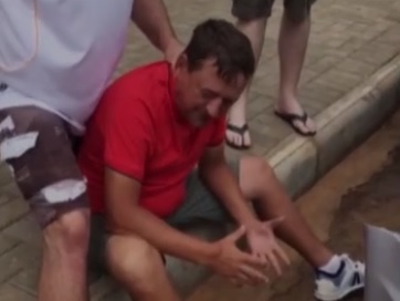 Imagens mostram motorista logo após sair de veículo que atropelou ciclistas