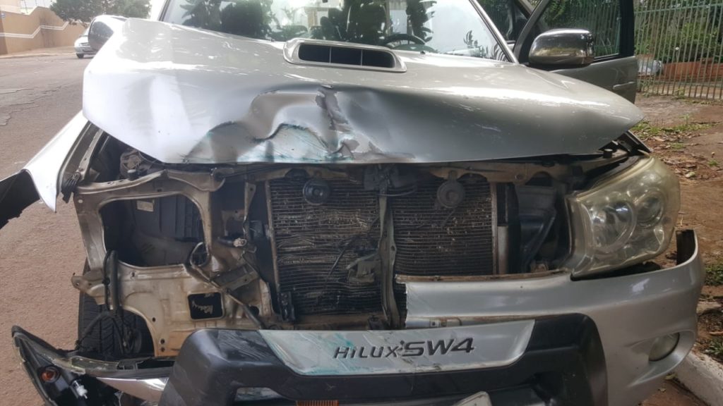 Ranger e Hilux se envolvem em colisão na Região do Lago