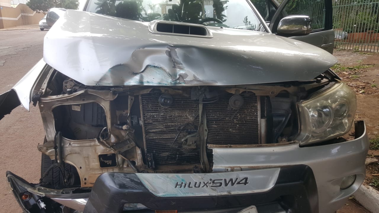 Ranger e Hilux se envolvem em colisão na Região do Lago Imagem referente a Ranger e Hilux se envolvem em colisão na Região do Lago