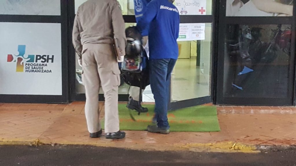 Garoto de quatro anos é socorrido no XIV de Novembro