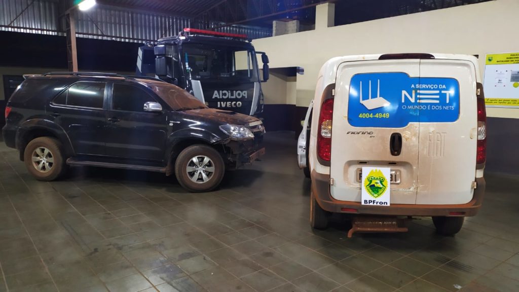 Equipe Rocam do BPFron apreende dois veículos após ‘perseguição’ em área rual de Guaíra