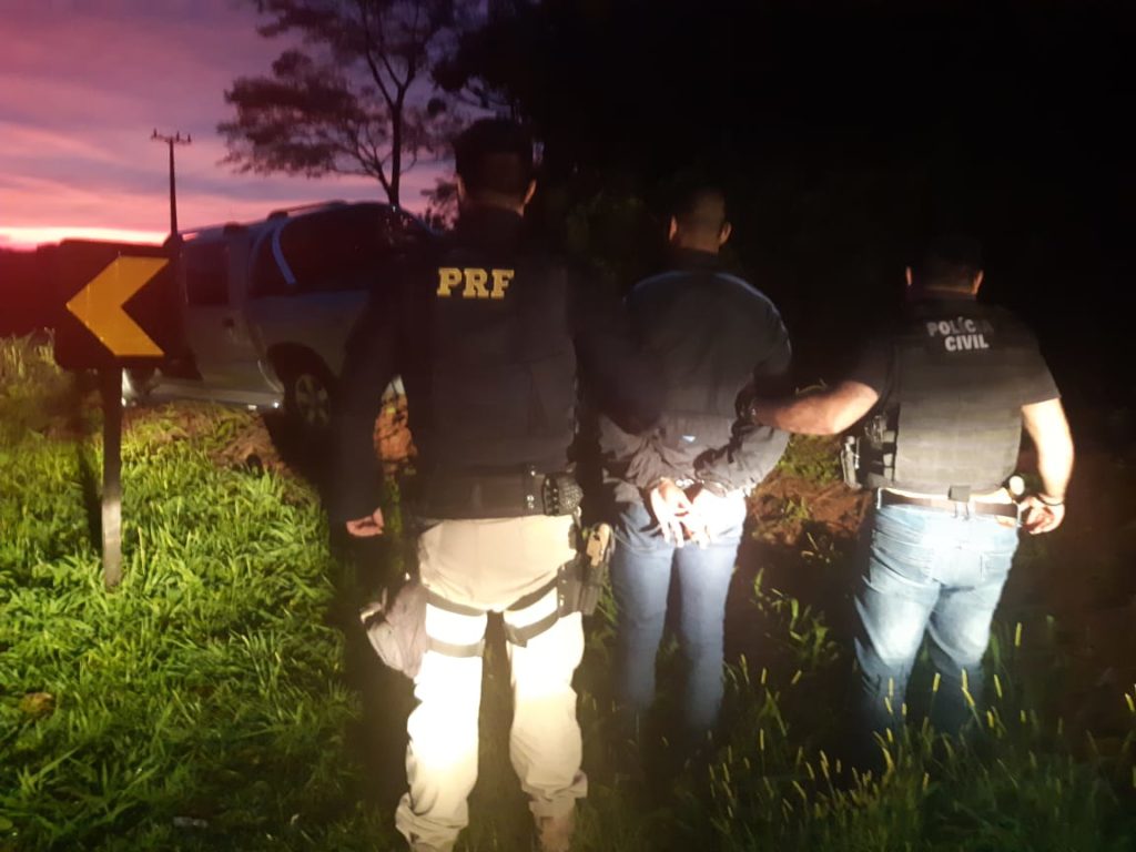 Caminhonete S10 furtada em Cascavel é recuperada em ação da Polícia Civil e da PRF em Céu Azul