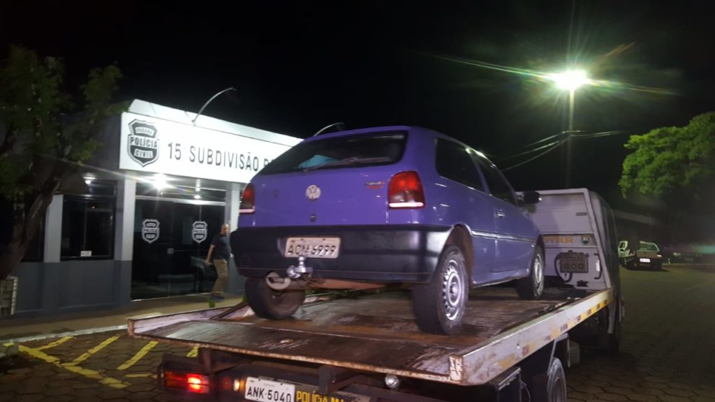Gol furtado é recuperado pela equipe da PM em Cascavel