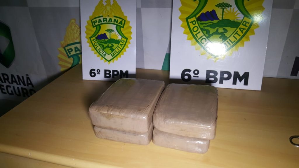 Riviera: Patrulha Rural apreende quatro tabletes de maconha