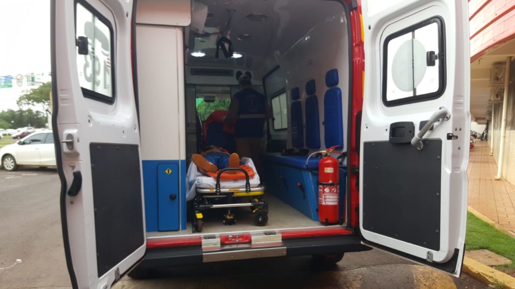Menino de 11 anos é socorrido em Colégio Agrícola às margens da BR-277