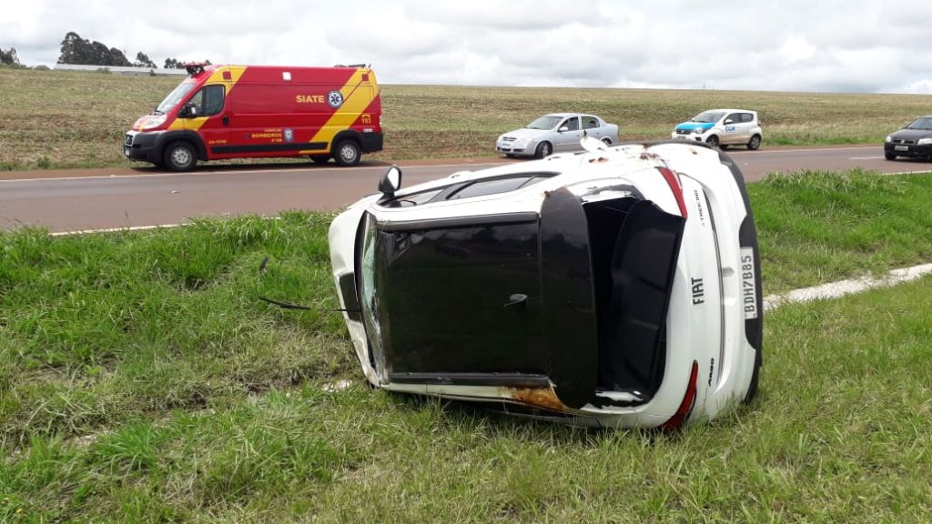 Acidente de trânsito é registrado na BR-467, em Cascavel