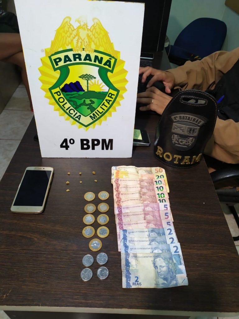 PM prende casal por tráfico de drogas, em Maringá