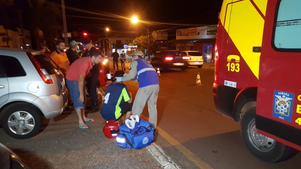 Duas pessoas ficam feridas em acidente no Bairro Brasmadeira