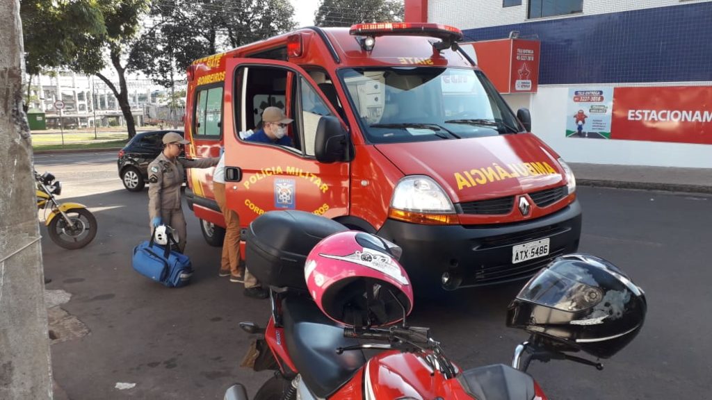 Motociclista fica ferido ao sofrer queda no São Cristóvão