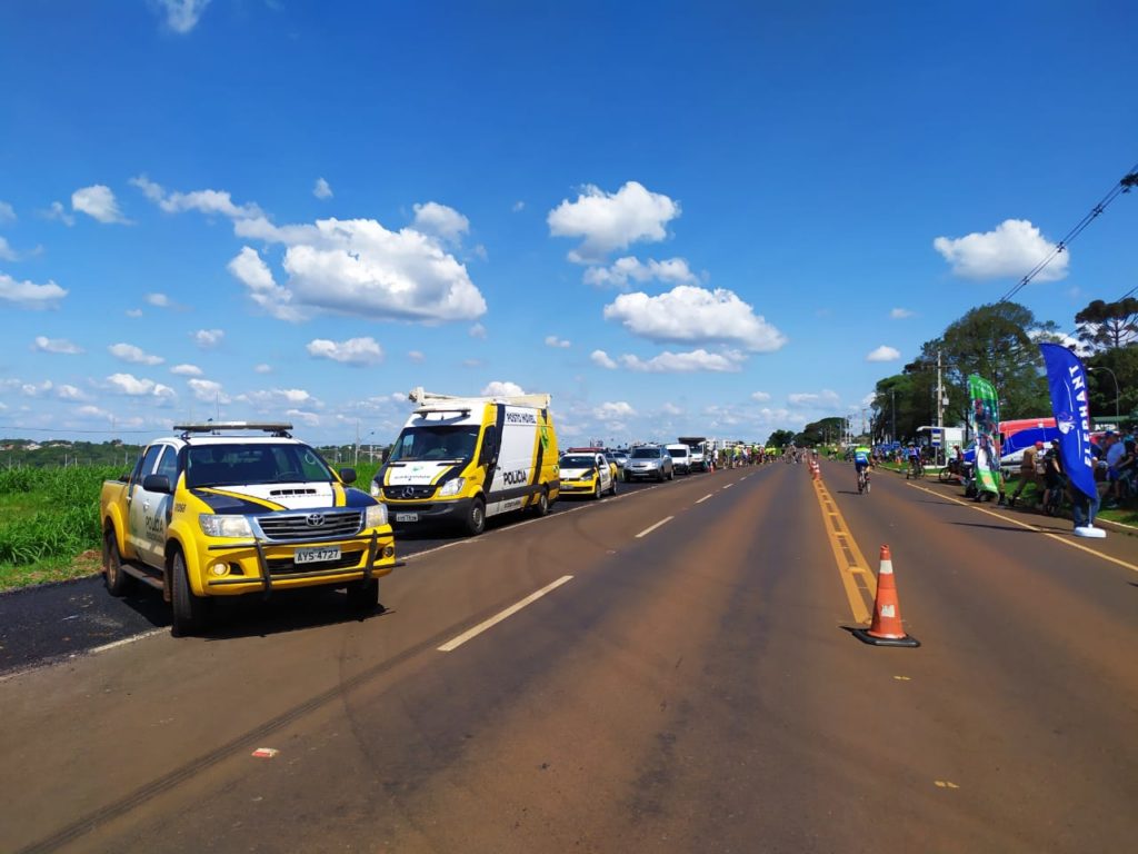 PRE presta apoio em evento ciclístico realizado entre Cascavel e Tupãssi